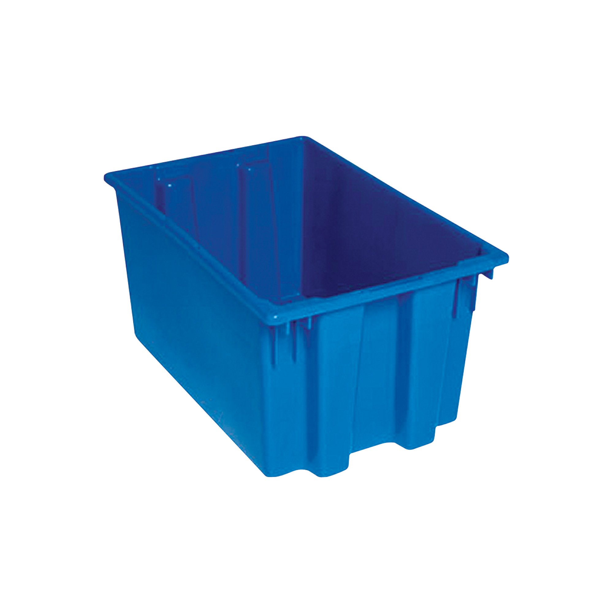 Quantum Storage Stack and Nest Tote Bin — 23 1/2in. x 15 1/2in. x 12in. Size, Carton of 3